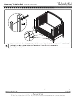 Предварительный просмотр 3 страницы The Land of Nod Harmony Toddler Rail Assembly Instructions