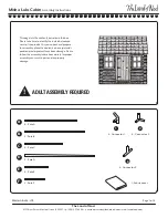 Preview for 1 page of The Land of Nod misha Lulu Cabin Assembly Instructions