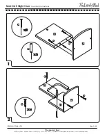 Предварительный просмотр 2 страницы The Land of Nod Mod Dull High Chair Assembly Instructions