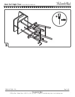 Предварительный просмотр 4 страницы The Land of Nod Mod Dull High Chair Assembly Instructions