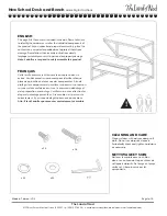 The Land of Nod New School Desk and Bench Assembly Instructions preview