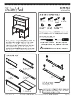 The Land of Nod Simple Desk Hutch Assembly Instructions preview