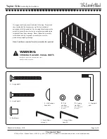 Preview for 2 page of The Land of Nod Taylor Crib Assembly Instructions Manual