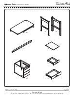 Предварительный просмотр 2 страницы The Land of Nod Uptown Desk Assembly Instructions Manual