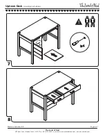 Предварительный просмотр 6 страницы The Land of Nod Uptown Desk Assembly Instructions Manual