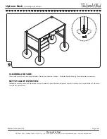 Предварительный просмотр 7 страницы The Land of Nod Uptown Desk Assembly Instructions Manual