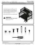 Предварительный просмотр 2 страницы The Land of Nod Wrightwood Twin-over-Full Bunk Bed Assembly Instructions Manual