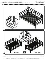 Предварительный просмотр 7 страницы The Land of Nod Wrightwood Twin-over-Full Bunk Bed Assembly Instructions Manual