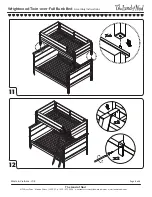 Предварительный просмотр 9 страницы The Land of Nod Wrightwood Twin-over-Full Bunk Bed Assembly Instructions Manual