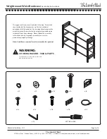 The Land of Nod Wrightwood Wide Bookcase Assembly Instructions Manual preview