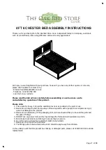 Предварительный просмотр 1 страницы The Oak Bed Store Chester Ottoman Assembly Instructions Manual