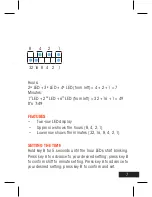 Preview for 7 page of THE-ONE binary time Instruction Manual