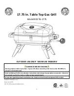 Preview for 1 page of The Original Outdoor Cooker OCTG-1775 Manual