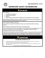 Preview for 2 page of The Original Outdoor Cooker OCTG-1775 Manual