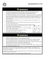 Preview for 3 page of The Original Outdoor Cooker OCTG-1775 Manual