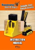 The Renovator Join-A-Jig Instruction Manual preview