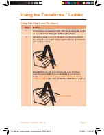 Предварительный просмотр 21 страницы The Renovator Transforma Ladder Safety And Operating Manual