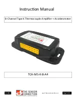 Предварительный просмотр 1 страницы The Sensor Connection TCA-MS-K-8-A4 Instruction Manual