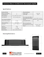 Предварительный просмотр 6 страницы The Sensor Connection TCA-MS-K-8-A4 Instruction Manual