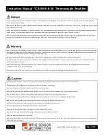 Предварительный просмотр 7 страницы The Sensor Connection TCA-MS-K-8-A4 Instruction Manual