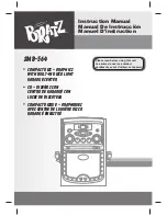 The Singing Machine Bratz SMB-564 Instruction Manual preview