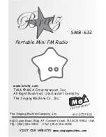 Preview for 1 page of The Singing Machine Bratz SMB-632 Instruction Manual