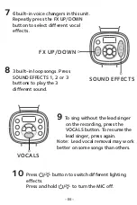 Предварительный просмотр 7 страницы The Singing Machine CPK565 User Manual