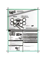 The Singing Machine Electronic 8-Pad Drum Set SMB-546 Instruction Manual preview