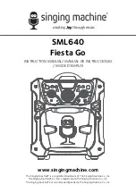 Preview for 1 page of The Singing Machine Fiesta Go Instruction Manual