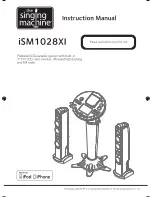 The Singing Machine iSM1028XI Instruction Manual предпросмотр