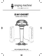 The Singing Machine iSM1060BT Instruction Manual предпросмотр