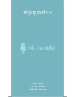 Preview for 1 page of The Singing Machine mic-remote User Manual