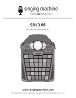 Preview for 1 page of The Singing Machine SDL366 Instruction Manual