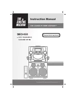 The Singing Machine SMD-808 Instruction Manual preview