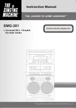 Preview for 1 page of The Singing Machine SMG-301 Instruction Manual