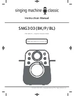 The Singing Machine SMG303 Instruction Manual preview