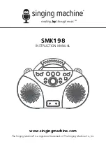 Preview for 1 page of The Singing Machine SMK198 Instruction Manual