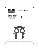 Предварительный просмотр 1 страницы The Singing Machine SML-383P Instruction Manual