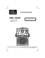 The Singing Machine SML-385W Instruction Manual preview