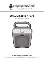 The Singing Machine SML2082BTBC Instruction Manual preview