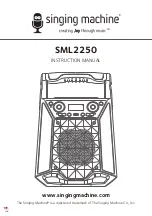 The Singing Machine SML2250 Instruction Manual preview