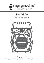 Предварительный просмотр 1 страницы The Singing Machine SML2300 Instruction Manual