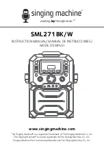 Preview for 1 page of The Singing Machine SML271BK/W Nstruction Manual