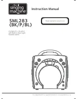 Предварительный просмотр 1 страницы The Singing Machine SML283 Instruction Manual