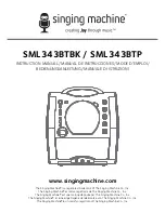 The Singing Machine SML343BTBK Instruction Manual preview