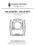 Preview for 1 page of The Singing Machine SML363BTBK Instruction Manual