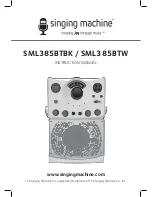 Preview for 1 page of The Singing Machine SML385BTBK?SML385BTW Instruction Manual