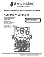 The Singing Machine SML392 Instruction Manual preview