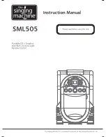 The Singing Machine SML505 Instruction Manual preview