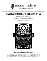 The Singing Machine SML625BTBK Instruction Manual preview